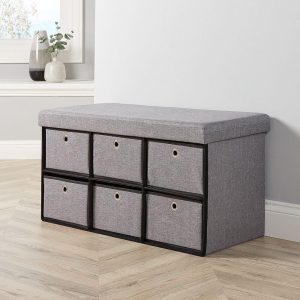 Home Source Folding Ottoman